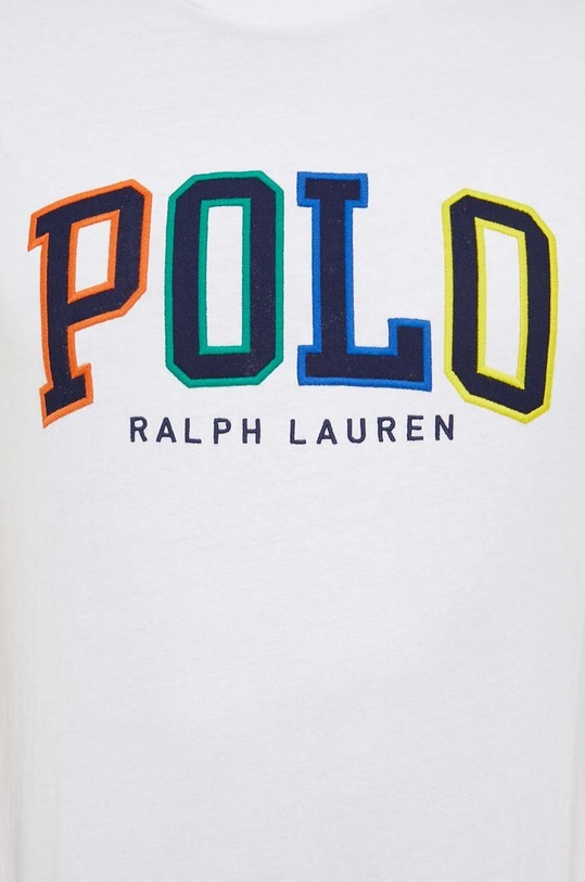 Bavlněné tričko Polo Ralph Lauren 710890804 bílá