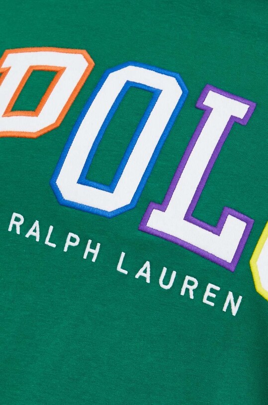 Βαμβακερό μπλουζάκι Polo Ralph Lauren 710890804 πράσινο