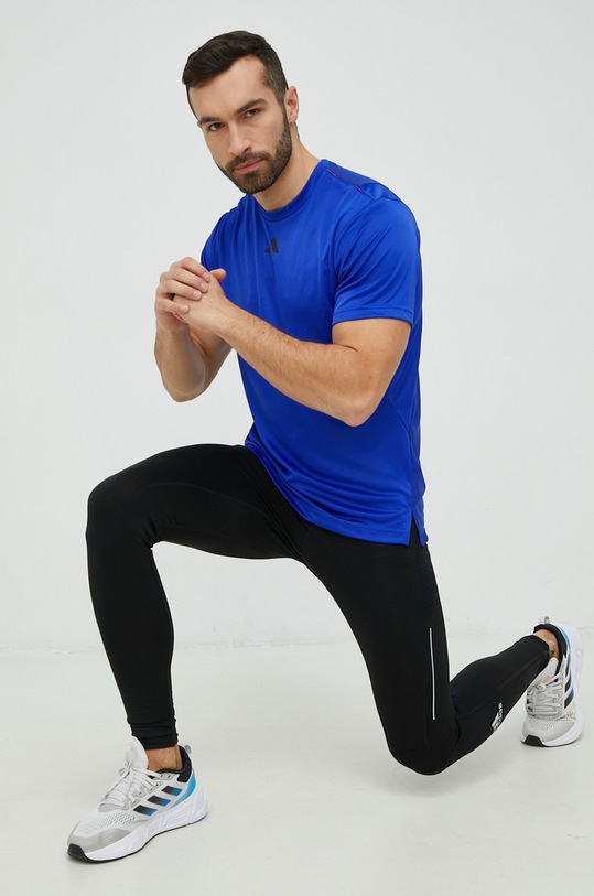 adidas Performance t-shirt treningowy HIIT Base IB7916 niebieski SS23