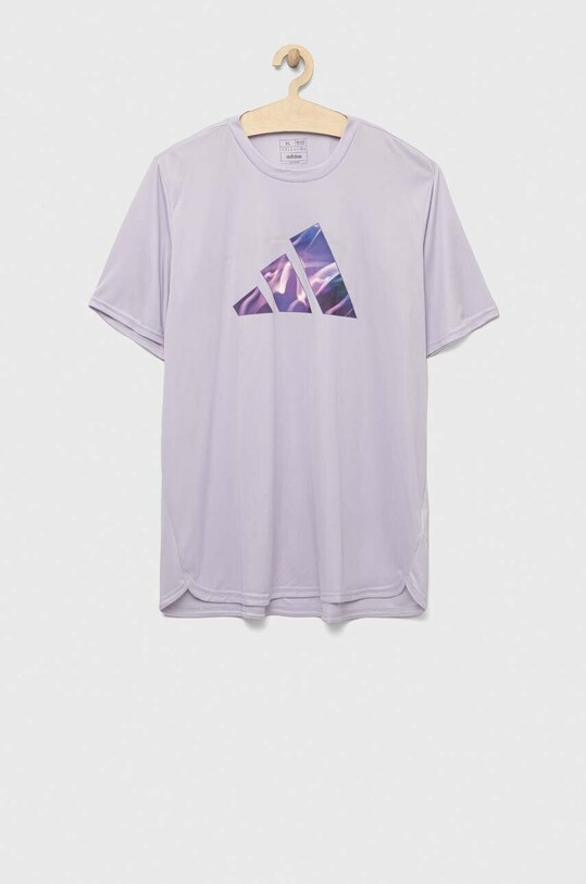 adidas Performance t-shirt treningowy Designed for Movement regular fioletowy IB7920