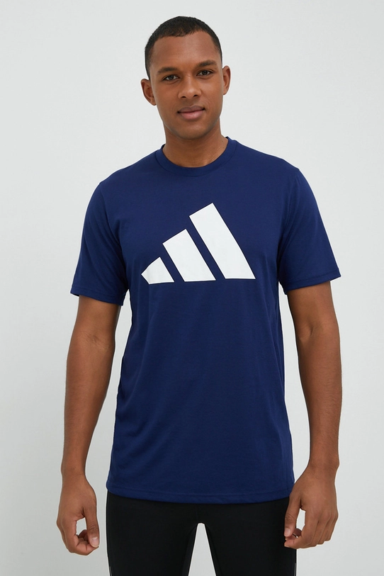 adidas Performance t-shirt treningowy Training Essentials regular granatowy IB8275