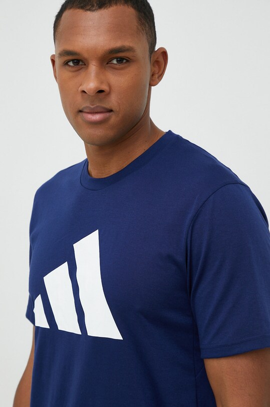 Adidas Performance tricou de antrenament Training Essentials bleumarin IB8275
