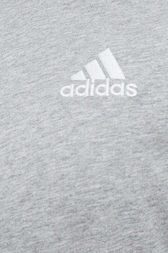 Памучна тениска adidas IC9288 сив