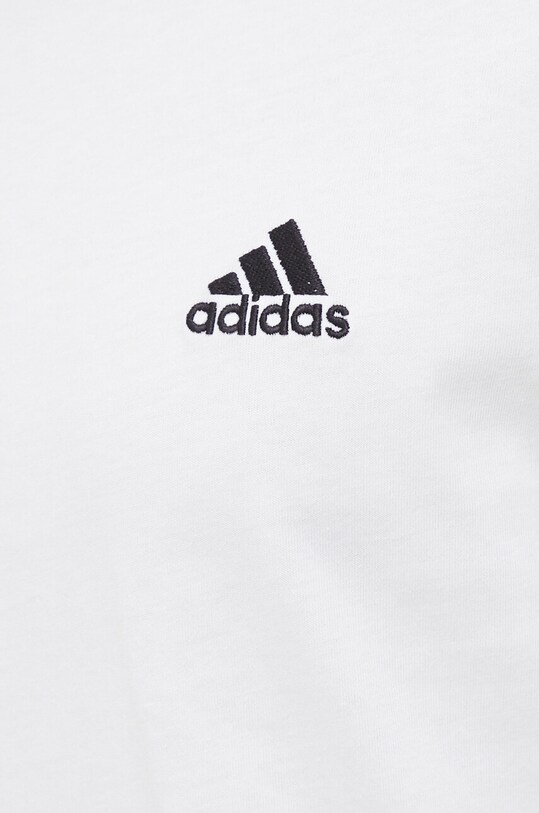 adidas t-shirt bawełniany Essentials IC9336 biały