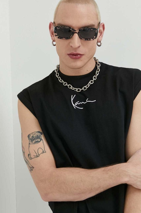 Bavlněné tričko Karl Kani černá 6031353
