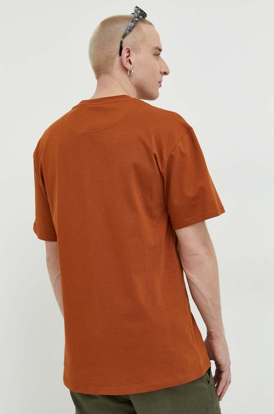 Odzież Karl Kani t-shirt bawełniany 6037458 brązowy