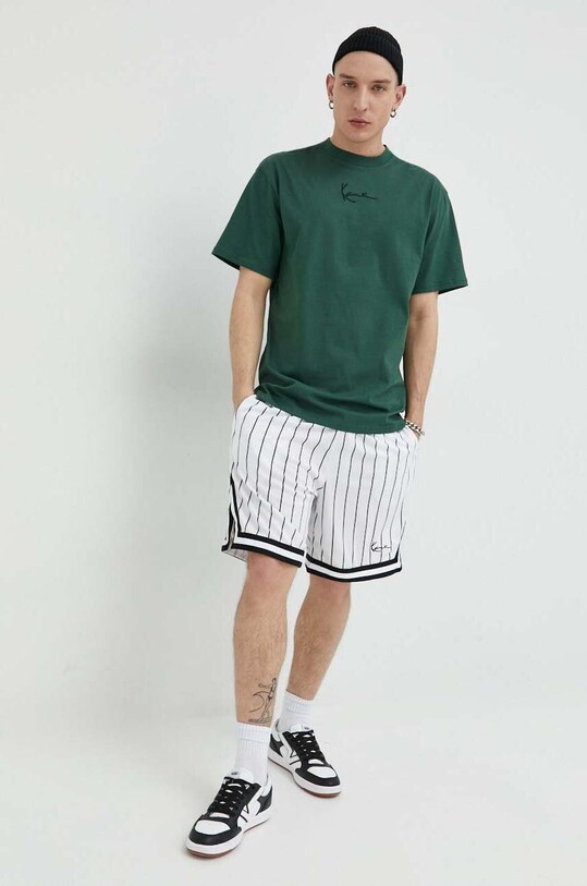 Karl Kani t-shirt bawełniany 6037466 zielony SS24