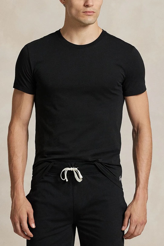 Βαμβακερό μπλουζάκι Polo Ralph Lauren 3-pack 714830304 μπεζ