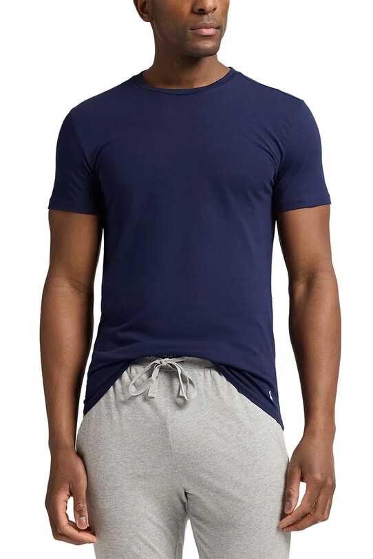 Бавовняна футболка Polo Ralph Lauren 3-pack 714830304 темно-синій AW24
