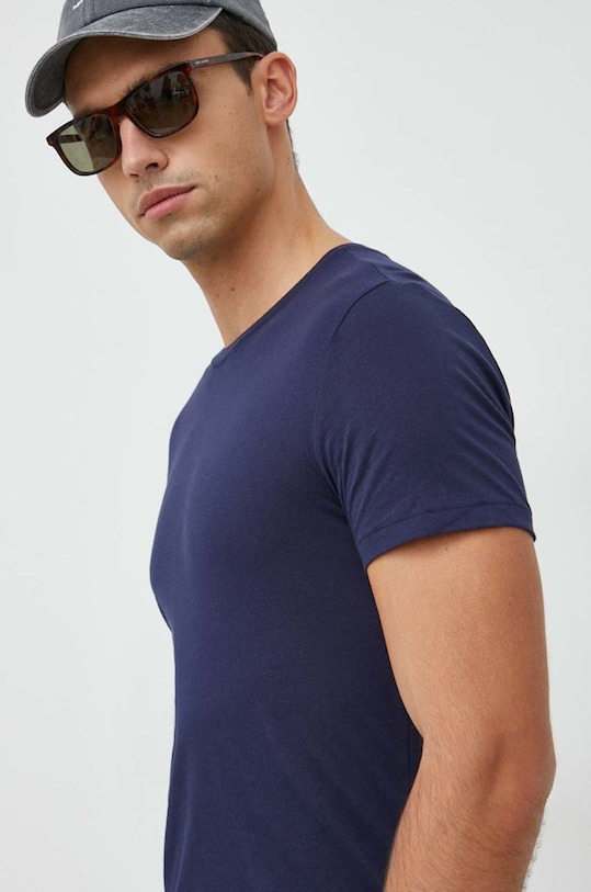 Bavlnené tričko Polo Ralph Lauren 3-pak tmavomodrá 714830304