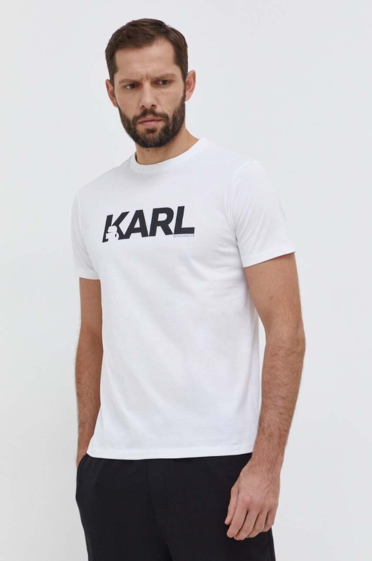 Karl Lagerfeld tricou din bumbac alb 230M2211