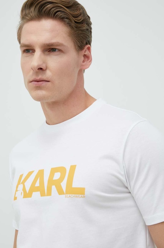 Karl Lagerfeld t-shirt bawełniany biały 230M2211