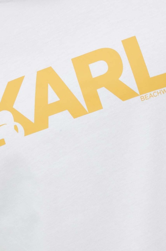 Karl Lagerfeld t-shirt bawełniany 230M2211 biały