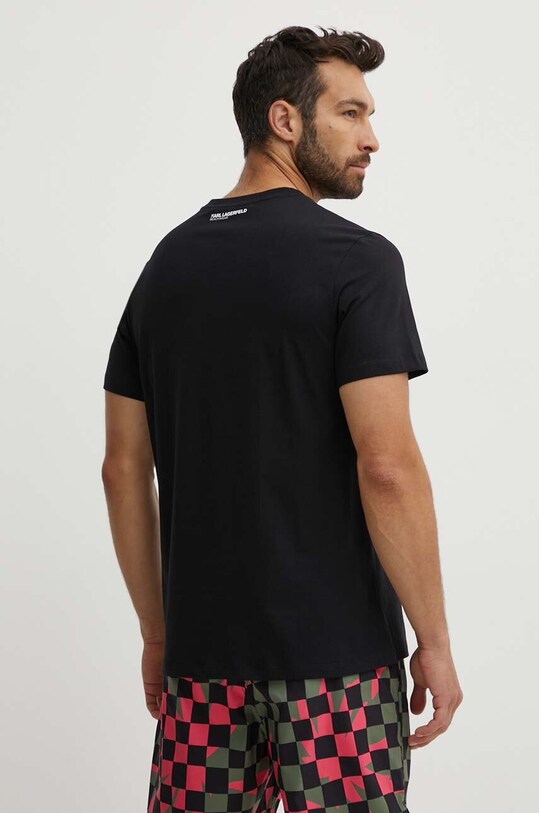 Odzież Karl Lagerfeld t-shirt bawełniany 230M2211 czarny