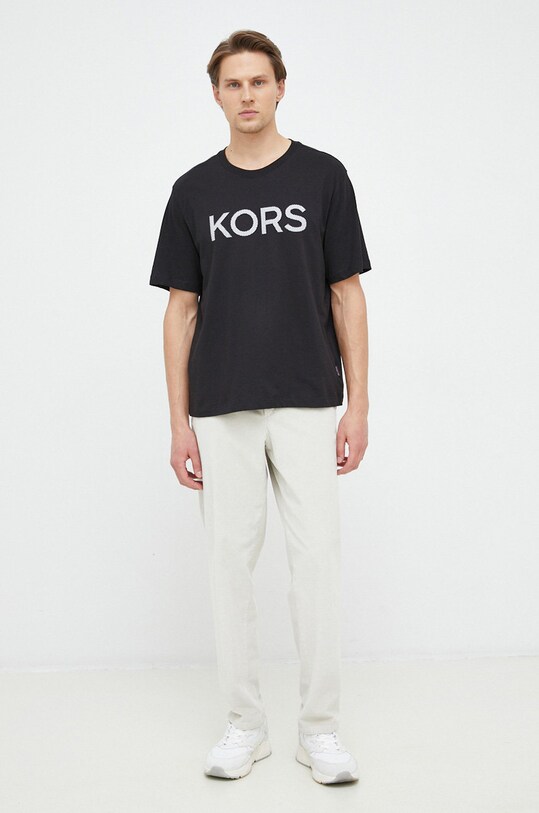 Michael Kors t-shirt bawełniany CR351BWFV4 czarny SS23