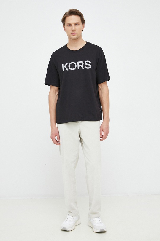 Michael Kors t-shirt bawełniany CR351BWFV4 czarny SS23