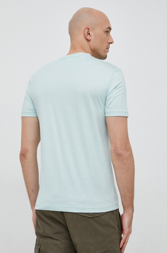 Odzież Calvin Klein t-shirt bawełniany K10K110589.PPYX turkusowy