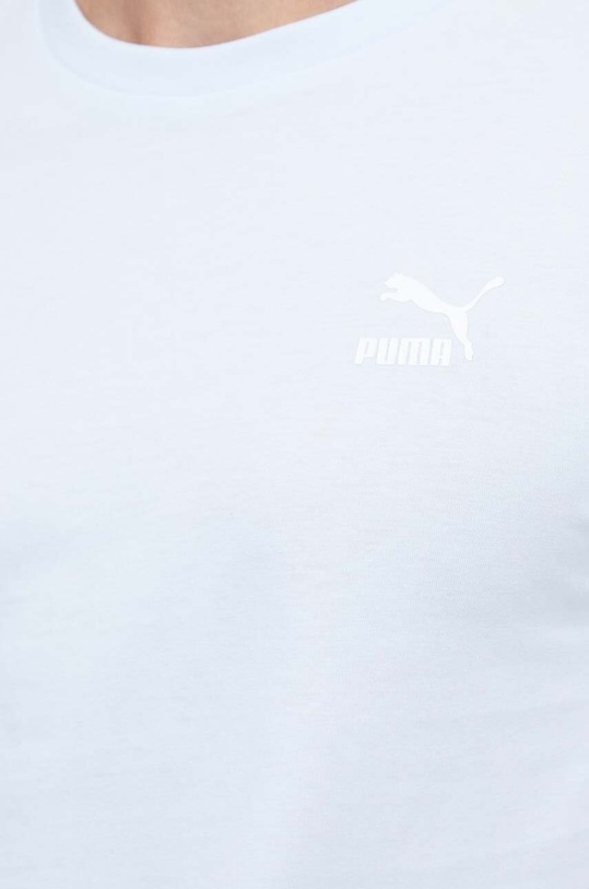 Puma t-shirt bawełniany 535587 niebieski