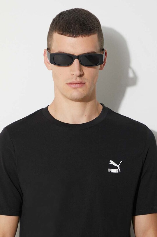 Puma t-shirt bawełniany czarny 535587