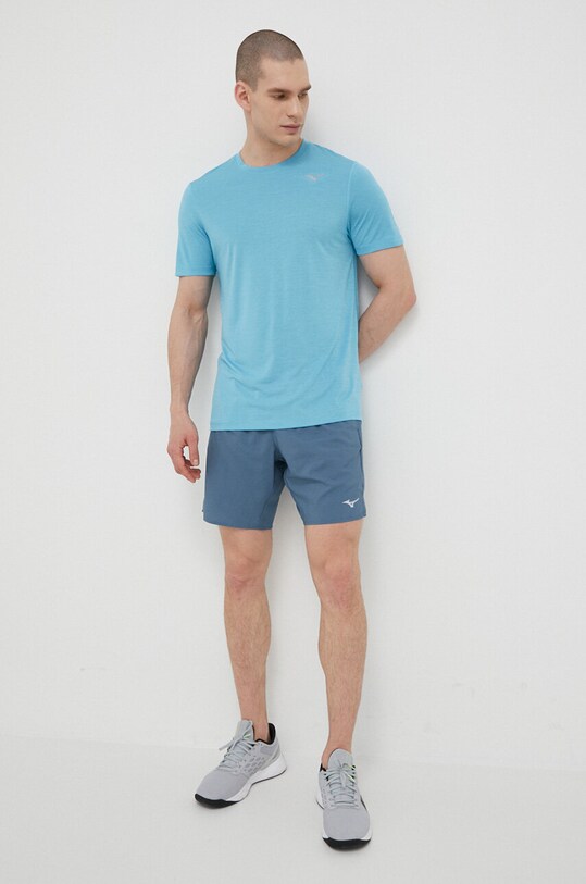 Mizuno t-shirt do biegania Impulse J2GA7519 niebieski SS23