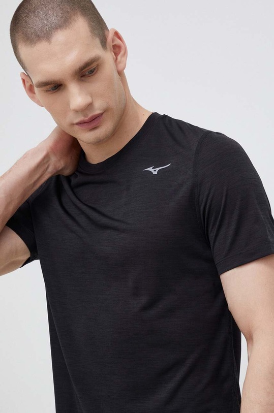 Mizuno t-shirt do biegania Impulse czarny J2GA7519