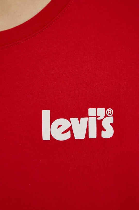 Bombažna kratka majica Levi's 16143.0728 rdeča
