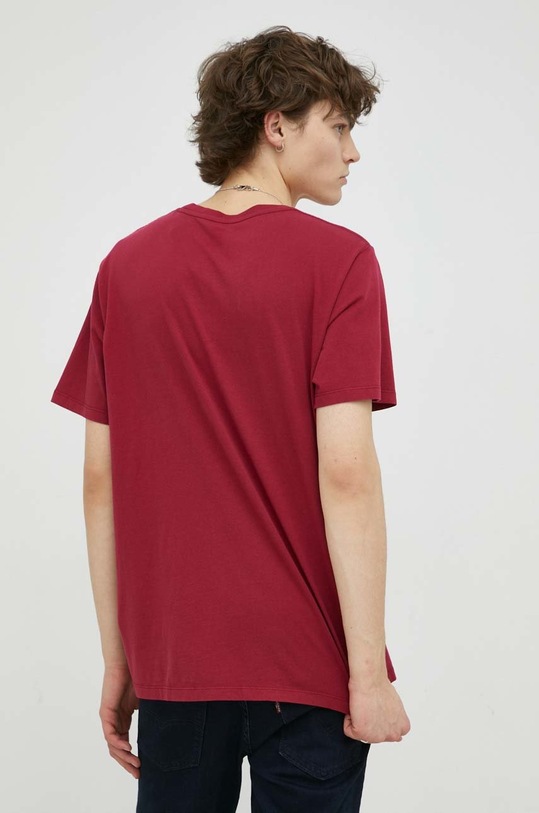 Ρούχα Βαμβακερό μπλουζάκι Levi's 22491.1190 μπορντό