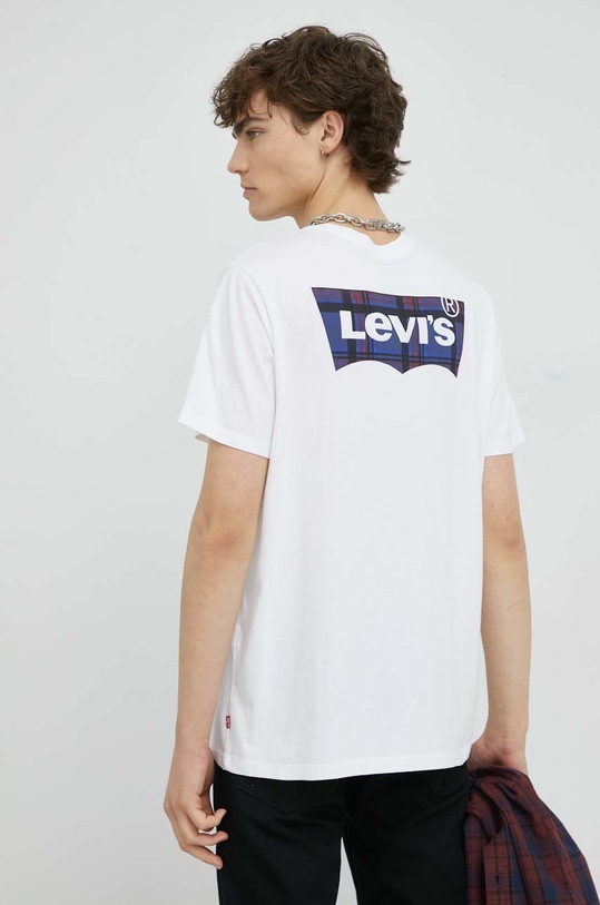Oblečenie Bavlnené tričko Levi's 22491.1191 biela