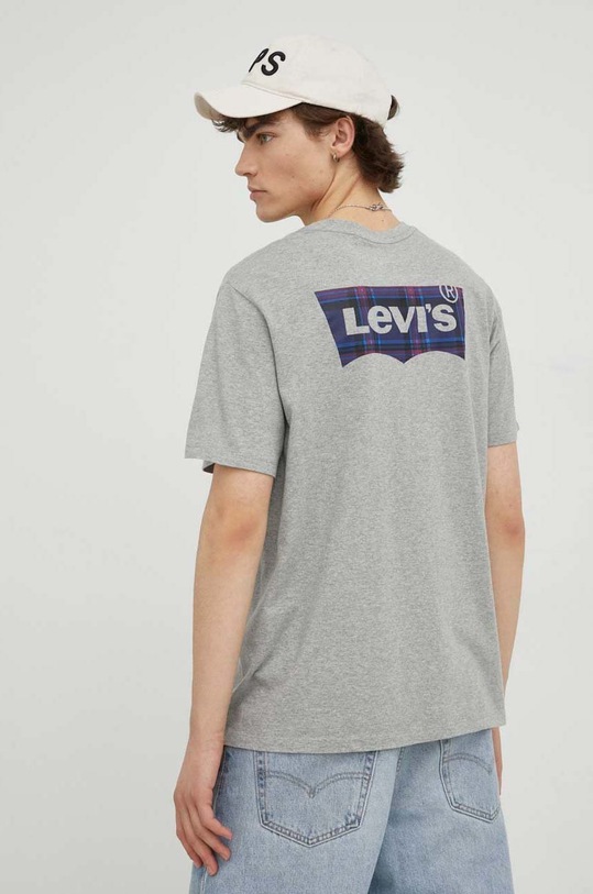 Βαμβακερό μπλουζάκι Levi's 22491.1192 γκρί SS23