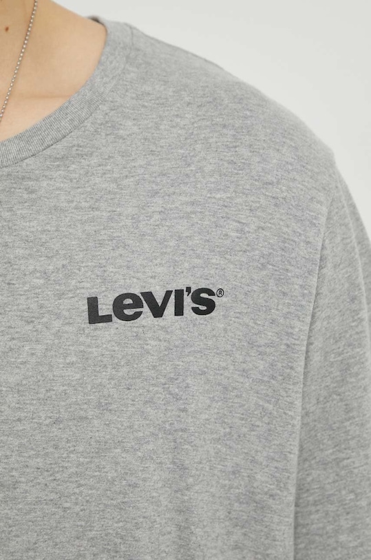 Βαμβακερό μπλουζάκι Levi's 22491.1192 γκρί
