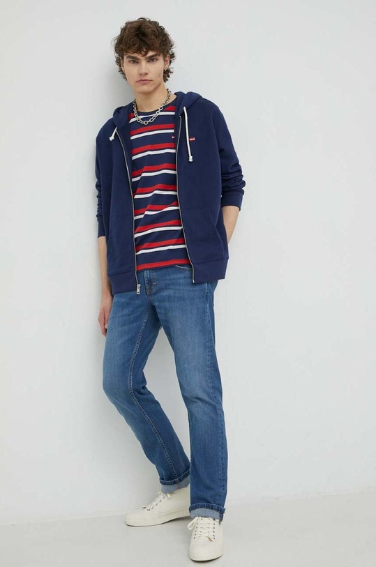 Levi's t-shirt bawełniany 56605.0147 granatowy SS23