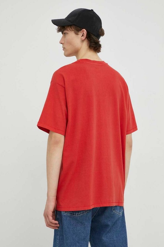 Oblačila Bombažna kratka majica Levi's A0637.0044 rdeča