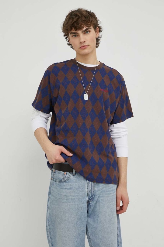 Βαμβακερό μπλουζάκι Levi's βαμβάκι πολύχρωμο A0637.0045