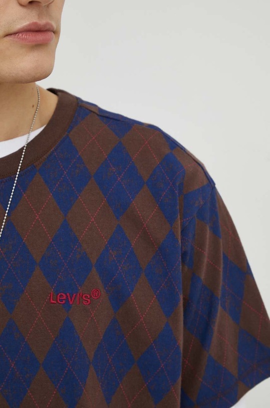 Βαμβακερό μπλουζάκι Levi's A0637.0045 πολύχρωμο