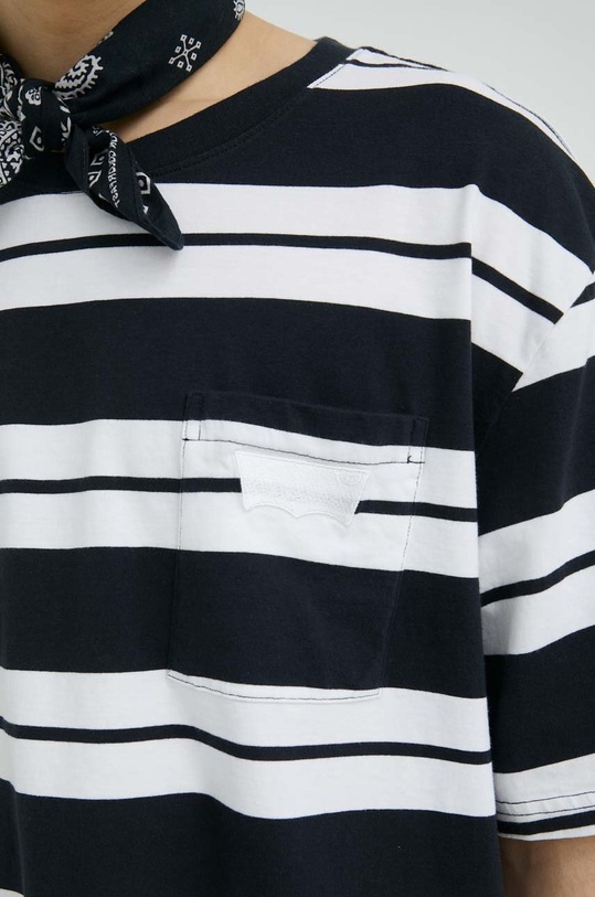 bombažna kratka majica Levi's A5243.0000 črna