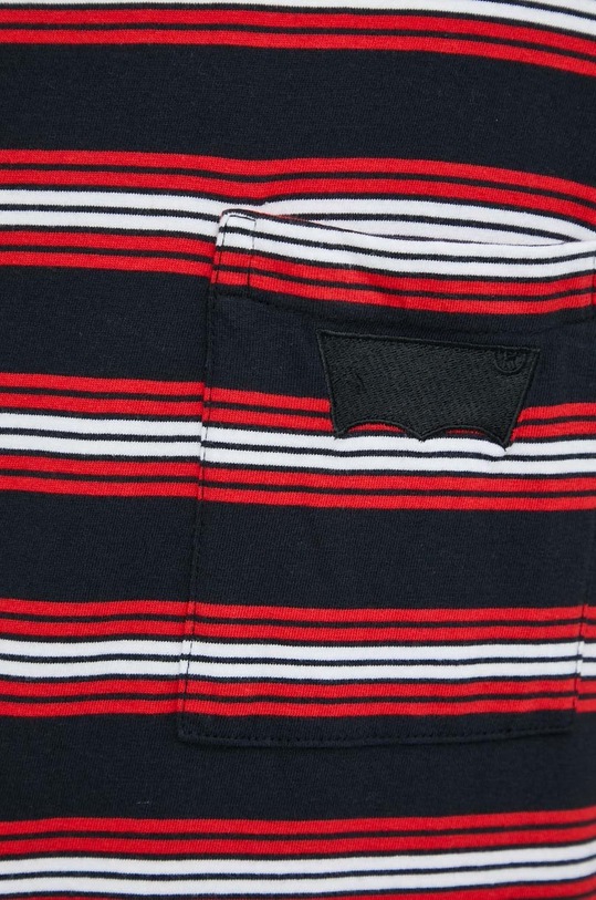 Βαμβακερό μπλουζάκι Levi's A5243.0001 κόκκινο