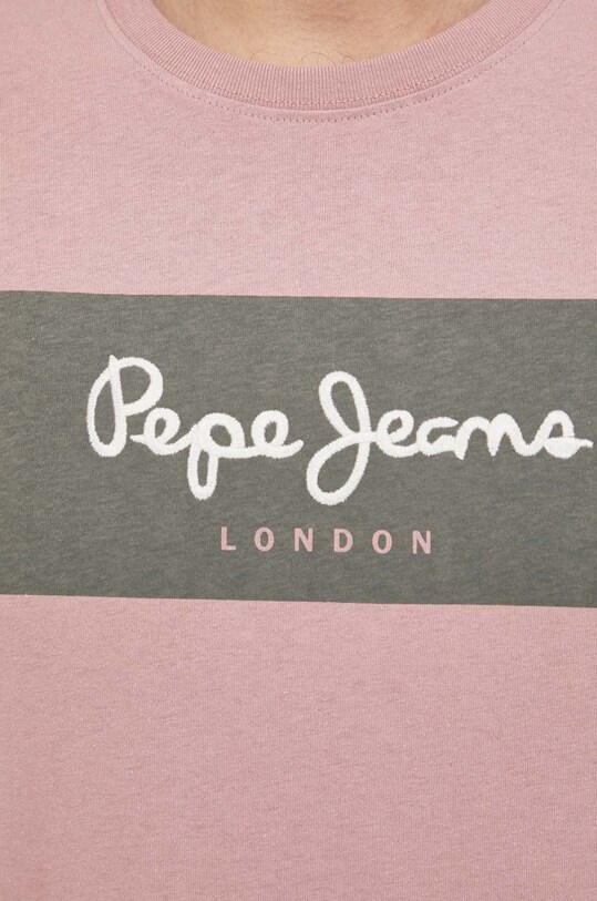 Pepe Jeans t-shirt bawełniany Aaron PM508639.307 różowy