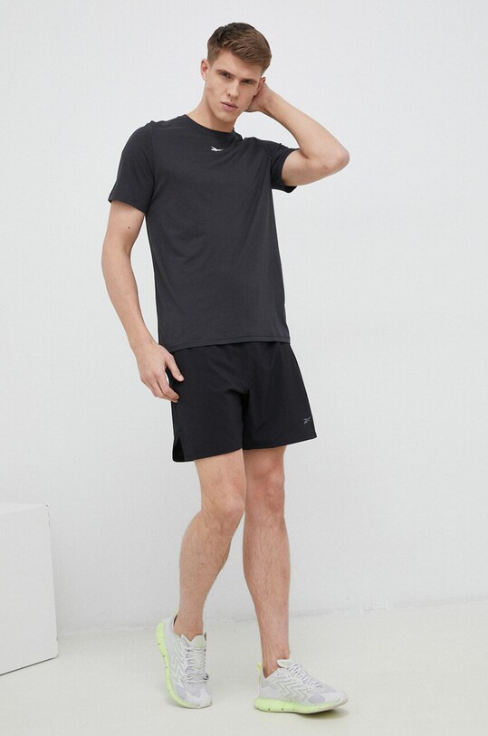 Reebok t-shirt treningowy Training Supremium HT1675 czarny SS23