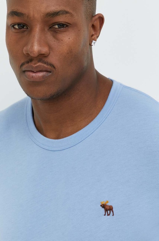 Abercrombie & Fitch tricou uni albastru KI124.3448.220