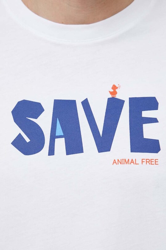 Save The Duck t-shirt bawełniany DT1198M.BESY16 biały
