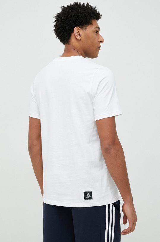 Odzież adidas t-shirt bawełniany H54658 biały