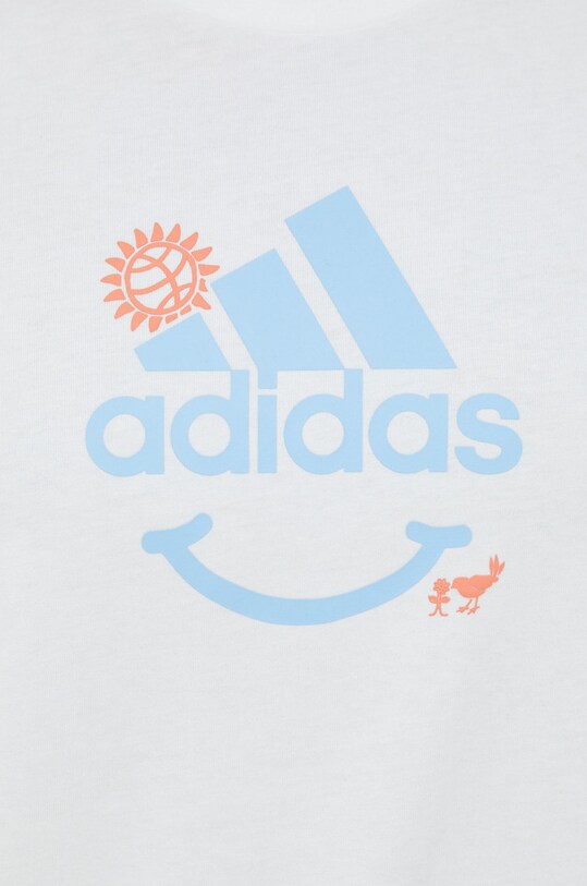 adidas t-shirt bawełniany IC1675 biały