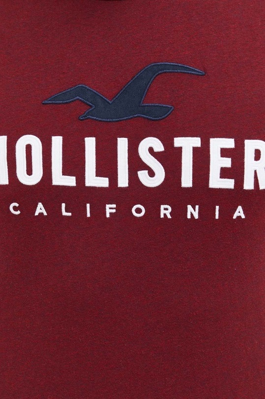 Hollister Co. t-shirt KI323.3026.520 bordowy