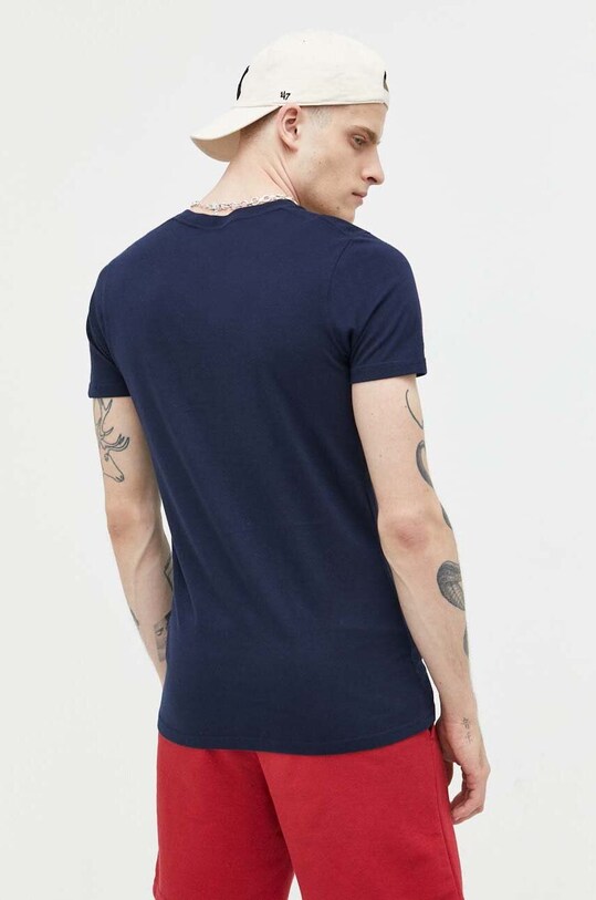 Odzież Hollister Co. t-shirt bawełniany KI323.3056.200 granatowy