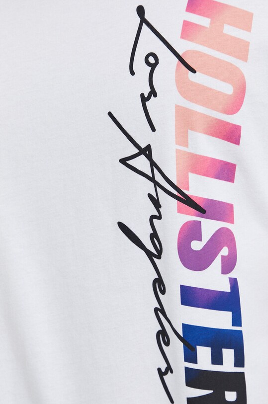 Hollister Co. t-shirt bawełniany KI323.3057.101 biały