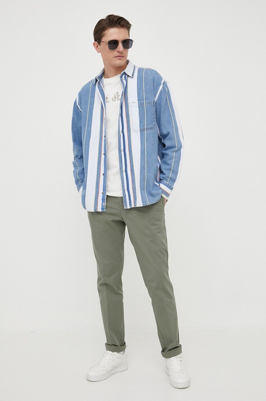 Pepe Jeans t-shirt bawełniany PM508693.803 beżowy SS23