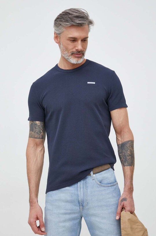 Odzież Pepe Jeans t-shirt bawełniany Relford PM508688.594 granatowy