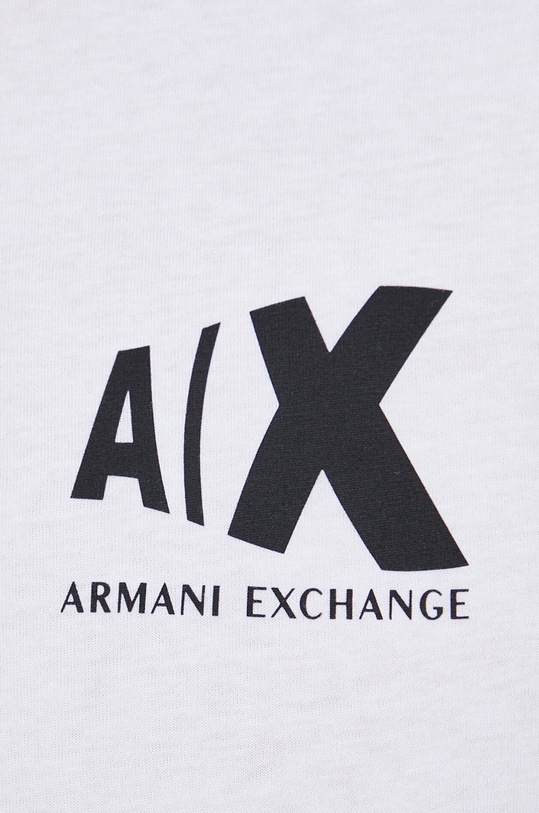 Bavlnené tričko Armani Exchange 3RZTAF.ZJGCZ biela