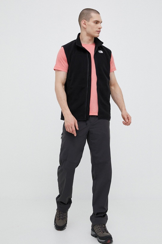 The North Face t-shirt sportowy Glacier NF0A82GDIMK1 czerwony SS23