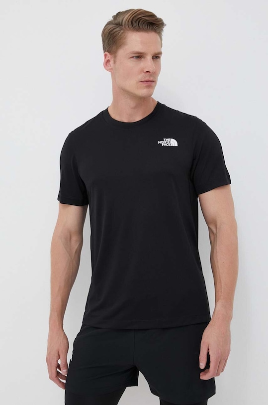 The North Face tricou sport Lightbright cu modele negru NF0A825OKX71